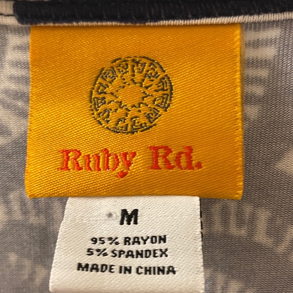 Ruby Rd. Multicolor Geometric Print Blouse - Picture 2 of 9